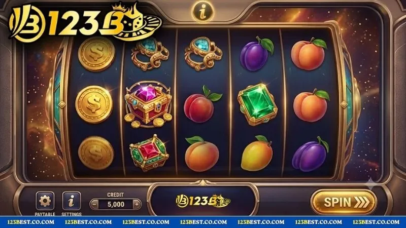 Giao diện màn hình hướng dẫn cách xem rtp trong slot game là gì tại mục thông tin trò chơi