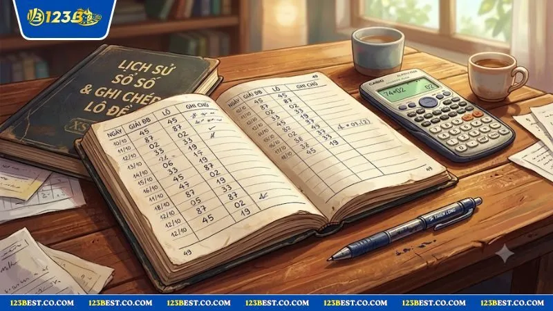 Sổ tay ghi chép lịch sử cầu lô rơi liên tiếp giúp người chơi đưa ra quyết định vào tiền hợp lý