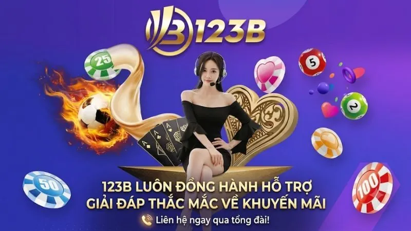 Đội ngũ chăm sóc khách hàng chuyên nghiệp hỗ trợ giải đáp các câu hỏi về chính sách khuyến mãi 123B