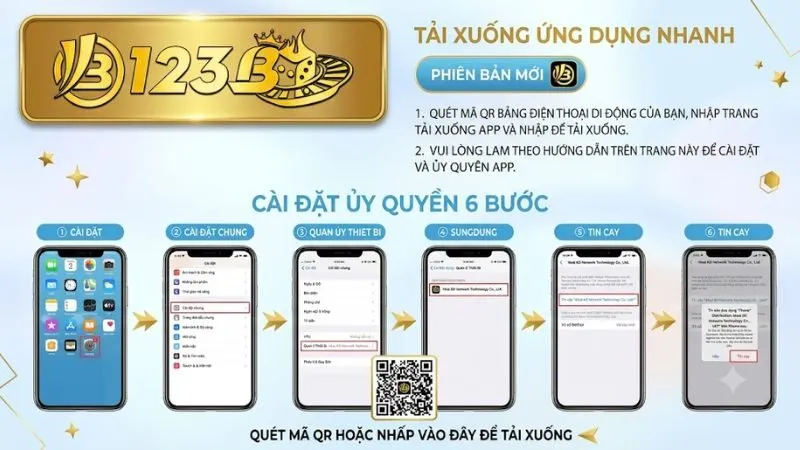 Các bước thao tác tải ứng dụng 123B cho người dùng mới trên điện thoại