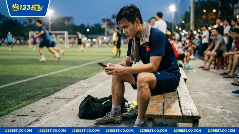 Người chơi giữ sự bình tĩnh khi theo dõi biến động tỷ lệ cược phạt góc trên điện thoại
